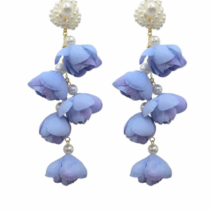 Sapphire' Flower Drop Earrings (2 Colors)