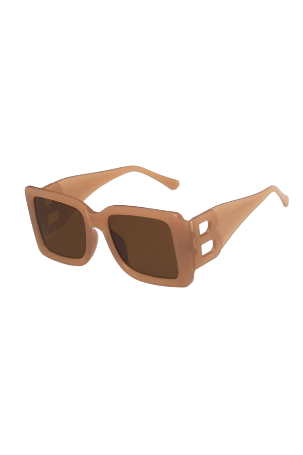 Sapphire' Big Rectangular Fram Sunglasses (4 Colors)