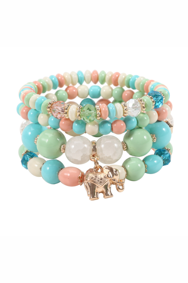 Sapphire' Multi-Layer Zoekoovi Glass stones Beads Bracelet (8 Styles)